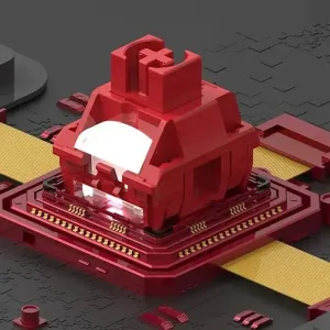 TTC Flame Red V2 Switch Mechanical Keyboard Linear Switch Extended Dust Proof Axis 5pin 45g HIFI 24mm Quick Trigger For Gaming 2 kf S36b3e9c17cf2495ea8fc4de1cd566a98h