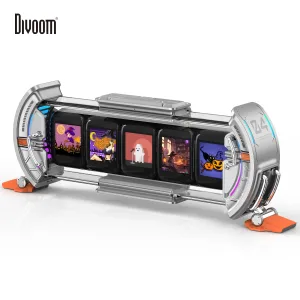 Divoom Times Gate Pixel Art Setup Clock With Smart App Control RGB LED Display Home Desktop Decor Birthday Gift Pixel 컴퓨터 스피커