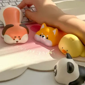 1PC Cute Panda Wrist Rest Support For Mouse Pad Computer Laptop Arm Rest For Desk Ergonomic Kawaii Slow Rising Squishy Toys