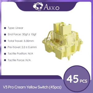 Akko V3 Pro Switches Tactile / Linear Switch for Mechanical Keyboard 45Pcs Pack Replaceable Outemu Gateron Cherry MX Keyswitch 3 kf S66efb3bd511c4557b16f284ebfa0c558G