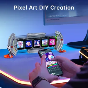 Divoom Times Gate Pixel Art Setup Clock With Smart App Control RGB LED Display Home Desktop Decor Birthday Gift Pixel 컴퓨터 스피커 2 kf S6e18ac7c90f34e47bca433bcf50674f1F