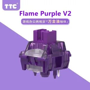 TTC Flame Purple V2 Switch Customized Linear Switch 42g Office Game Mechanical Keyboard Switch