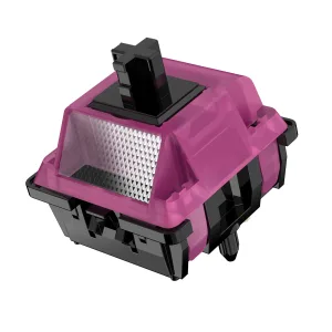 DUROCK Black Lotus Switches Linear Switches 63.5g Long Spring Smooth Linears with Light Diffusor 5 pins RGB MX Keyboard Switches