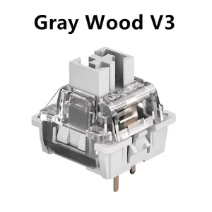 LEOBOG GrayWood V3 Switch Linear Gray Switches Custom Mechanical Keyboard 3 Pin DIY Gaming Keyboard MX RGB Hot Swap MX Switch