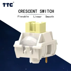 TTC Crescent Switch Mechanical Keyboard Linear Switches MX 5pin 42g HIFI for Gaming