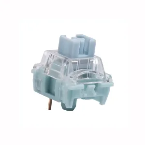 TTC Silent Bluish White Switches Tactile 42g Switch Rounded Sharp Tactility Long Spring Mechanical Keyboard RGB MX DIY Switch