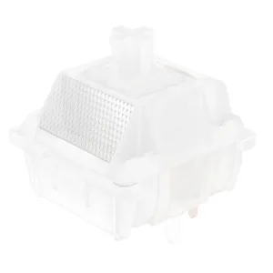 DUROCK Linear Switches, Sea Glass Switches 62g Noise Reduction Spring Full Nylon Housing P3 Stem RGB Linears Keyboard Switches