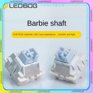 LEOBOG BARbIE Switch POM HiFi 5 Pins 33 gf Linear MX Switches RGB Light Guide Mechanical Keyboard Switch Factory lubrication